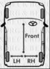 BORG & BECK BKB3395 Cable, parking brake
